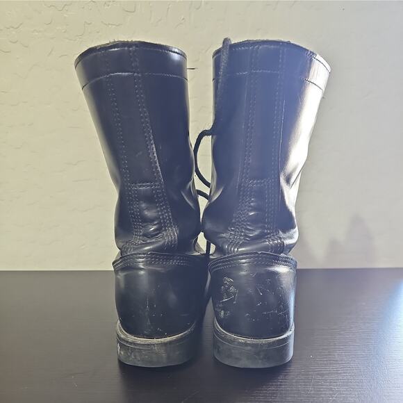 Corcoran 1500 Jump Boots Sz 9 D Black Leather Cap Toe Combat Paratrooper USA - Picture 2 of 6
